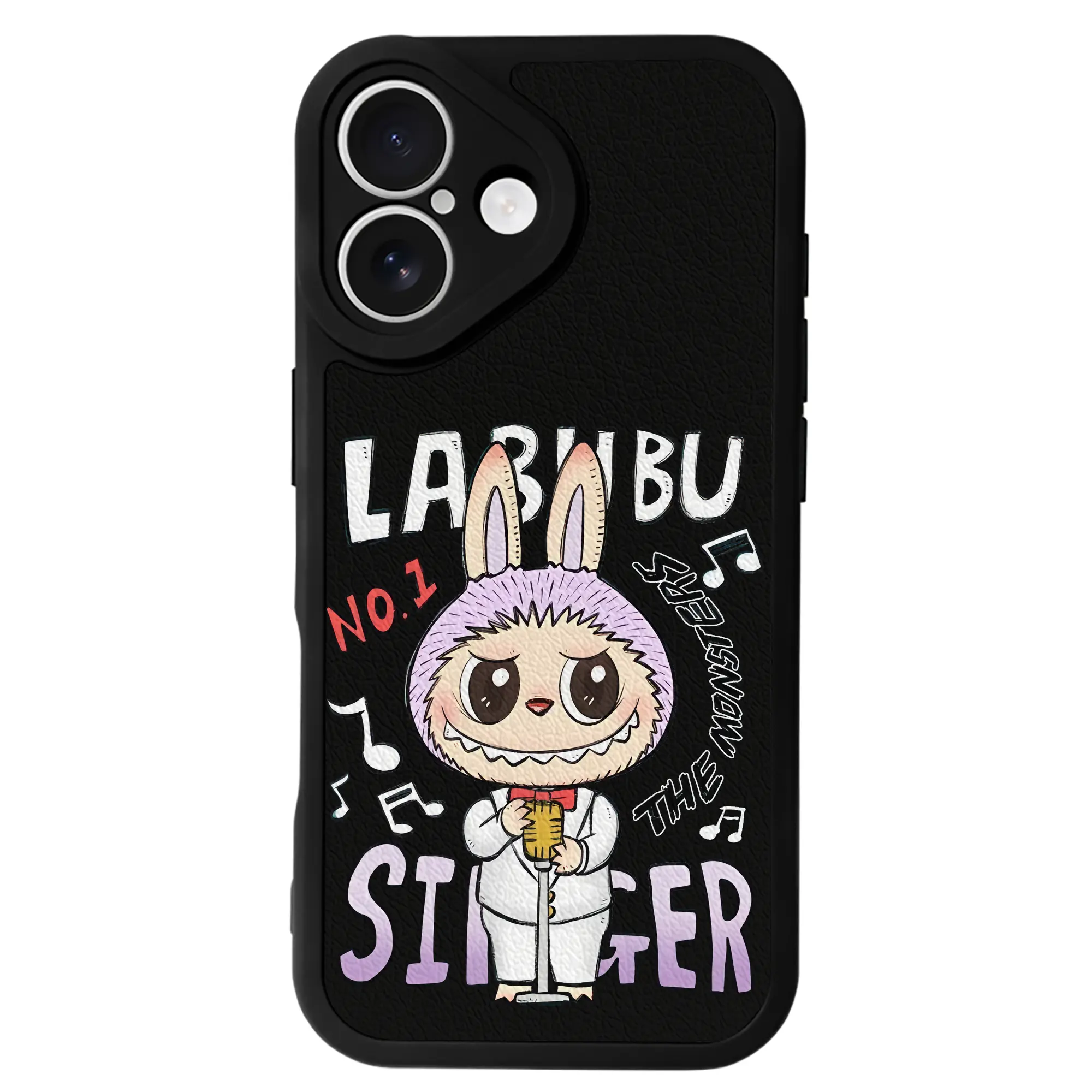 ラブブ グッズ モココ - IPhone 16シリーズ対応 ・ シリコンスマホケース ・ レザー調 ・ 高精度フィット ・ 耐衝撃 ・ ワイヤレス充電対応 ・ 精密カット